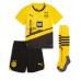 Lacne Dětský Futbalové dres Borussia Dortmund Donyell Malen #21 2023-24 Krátky Rukáv - Domáci (+ trenírky)